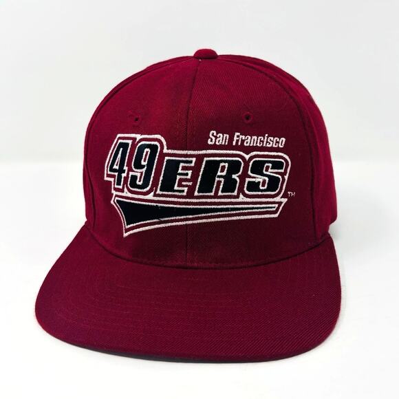 Vintage Starter San Francisco 49ers Hat Cap One Size Mens 90’s Red Black NFL - Picture 2 of 7